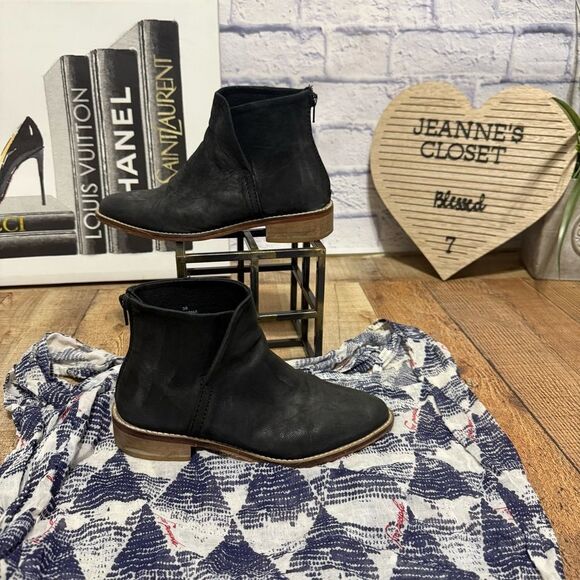 Free people black century ankle flat bootie size 36 - Picture 8 of 13